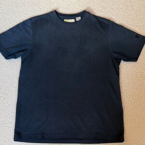 Cubavera Men's Dark Black Crew Neck Short Sleeve Tee